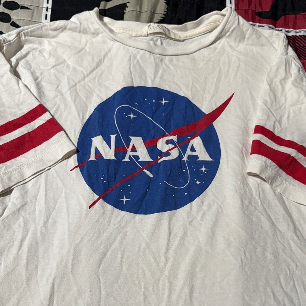 H&M Kids NASA Tee - White and Red